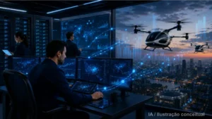 Imagem ilustrativa fluxo de dados do evtol
