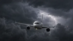 Aeronave na tempestade